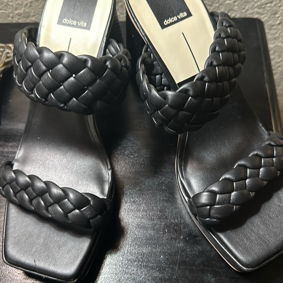 Dolce Vita size 10 blk sandal heels NWOT - Picture 6 of 6
